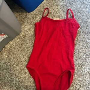 Red Kids One Piece Swimsuit
